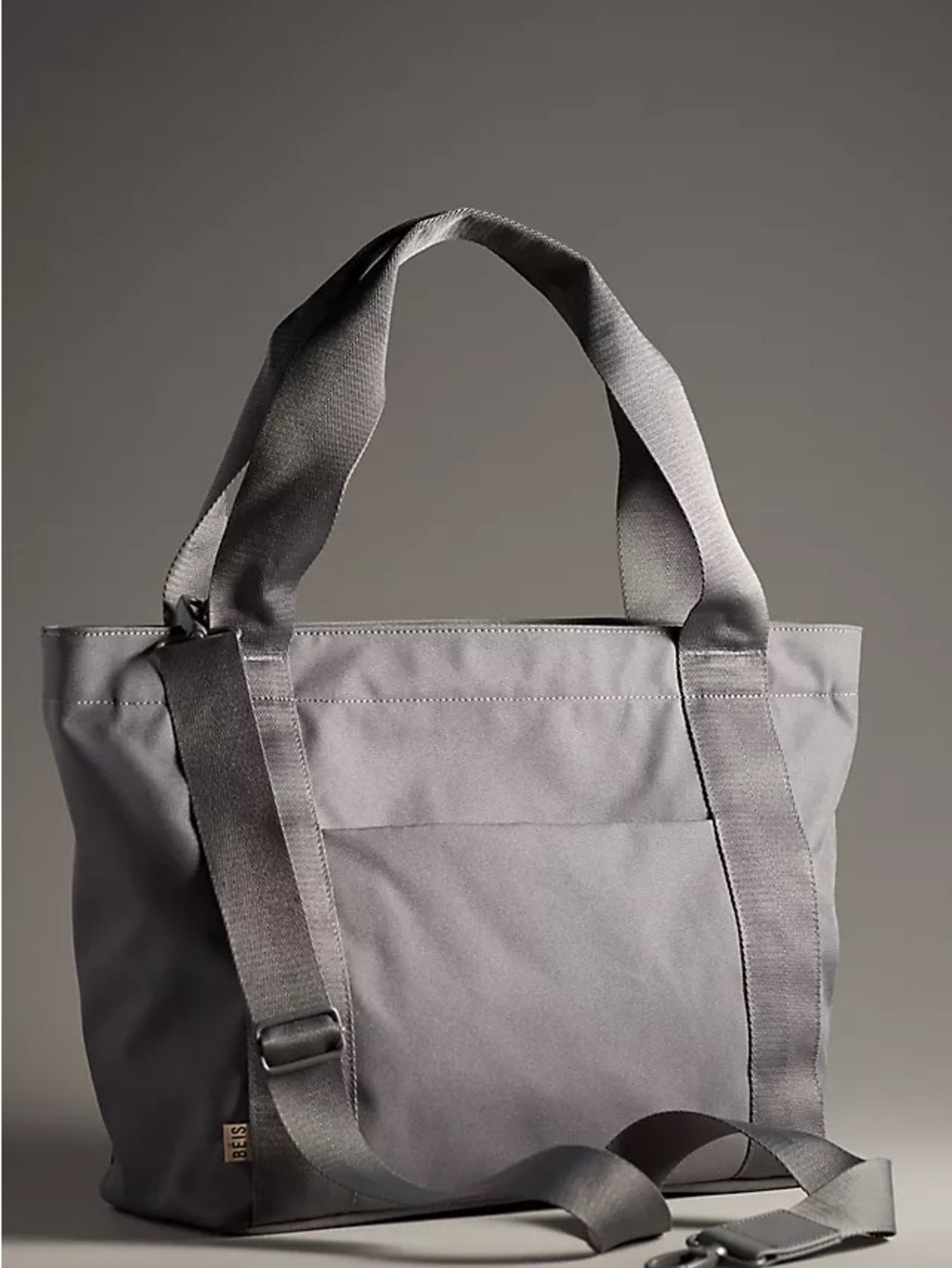 NWT BÉIS THE EAST TO WEST TOTE BAG GREY WEEKENDER TRAVEL WORK BAG